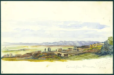 Carmel Shunem felől, 1874 (wc és ceruza, papír)